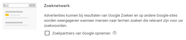 Google Zoekpartners in het Google Zoeknetwerk instellen